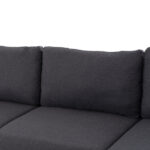 ΚΑΝΑΠΕΣ ΔΕΞΙΑ ΓΩΝΙΑ ANTON HM3340.01R ΓΚΡΙ ΥΦΑΣΜΑ--ΜΕΤΑΛΛΙΚΑ ΠΟΔΙΑ 260x130x84Υεκ - Image 9