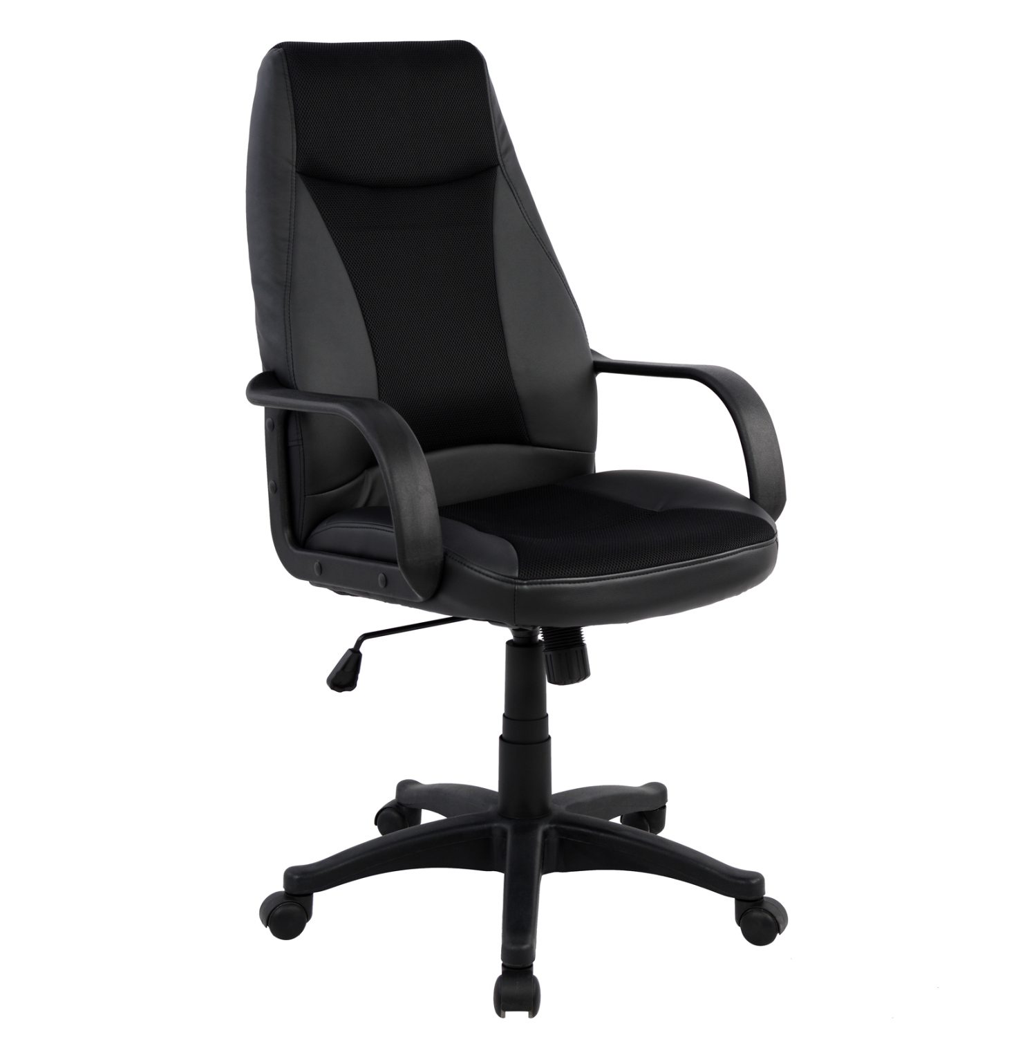 karekla-grafeioy-fb9100101-dieythyntoy-m-7 ΚΑΡΕΚΛΑ ΓΡΑΦΕΙΟΥ GAMING SIVIR HM1001.01 ΜΕ ΜΑΥΡΟ PU 59x 60x115 εκ. - Image 1