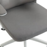 ΚΑΡΕΚΛΑ ΓΡΑΦΕΙΟΥ KESI HM1222.02 ΑΝΟΙΧΤΟ ΓΚΡΙ MESH--ΛΕΥΚΟ PP 52x50x122Υεκ. - Image 8