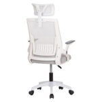 ΚΑΡΕΚΛΑ ΓΡΑΦΕΙΟΥ MATRON HM1226.02 ΛΕΥΚΟ PP--ΑΝΟΙΧΤΟ ΓΚΡΙ MESH 59x55x115Υεκ - Image 5