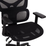 ΚΑΡΕΚΛΑ ΓΡΑΦΕΙΟΥ APEX HM1227.01 ΜΑΥΡO MESH & PP 70x66x113-130Υεκ - Image 8