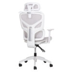 ΚΑΡΕΚΛΑ ΓΡΑΦΕΙΟΥ APEX HM1227.02 ΛΕΥΚΟ PP--ΑΝΟΙΧΤΟ ΓΚΡΙ MESH 70x66x113-130Υεκ - Image 5