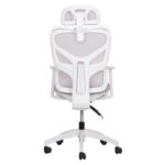 ΚΑΡΕΚΛΑ ΓΡΑΦΕΙΟΥ APEX HM1227.02 ΛΕΥΚΟ PP--ΑΝΟΙΧΤΟ ΓΚΡΙ MESH 70x66x113-130Υεκ - Image 6