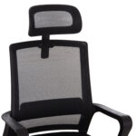 ΚΑΡΕΚΛΑ ΓΡΑΦΕΙΟΥ VELOCITY HM1229.01 ΜΑΥΡO MESH & PP 60x62x123Υεκ - Image 7