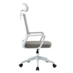 ΚΑΡΕΚΛΑ ΓΡΑΦΕΙΟΥ VELOCITY HM1229.02 ΛΕΥΚΟ PP--ΑΝΟΙΧΤΟ ΓΚΡΙ MESH 60x62x123Υεκ - Image 4