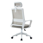 ΚΑΡΕΚΛΑ ΓΡΑΦΕΙΟΥ VELOCITY HM1229.02 ΛΕΥΚΟ PP--ΑΝΟΙΧΤΟ ΓΚΡΙ MESH 60x62x123Υεκ - Image 5