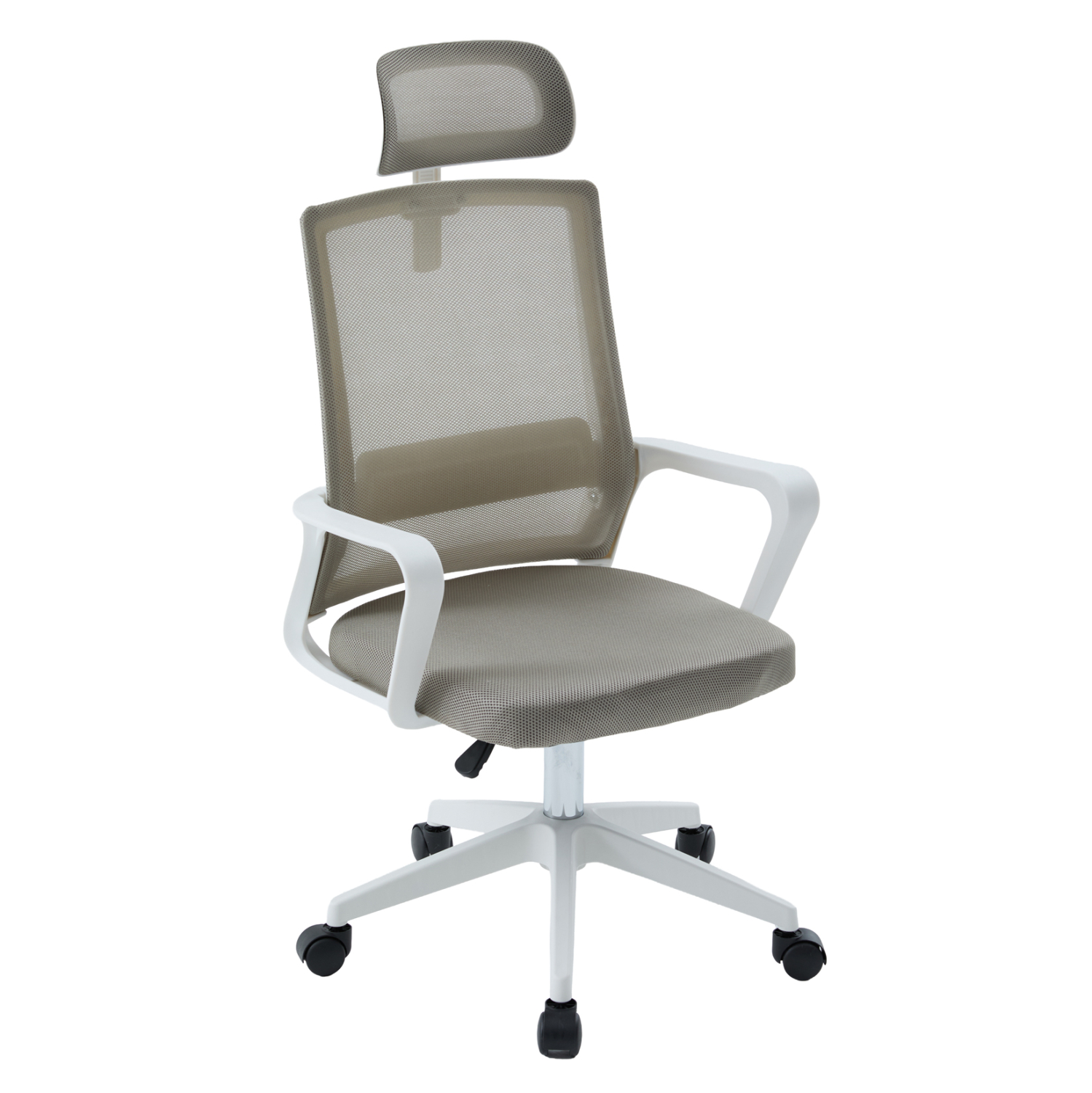 karekla-grafeioy-fb9122902-leyko-pp-anoi ΚΑΡΕΚΛΑ ΓΡΑΦΕΙΟΥ VELOCITY HM1229.02 ΛΕΥΚΟ PP--ΑΝΟΙΧΤΟ ΓΚΡΙ MESH 60x62x123Υεκ - Image 1