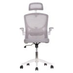 ΚΑΡΕΚΛΑ ΓΡΑΦΕΙΟΥ FLOATER HM1230.02 ΛΕΥΚΟ PP--ΑΝΟΙΧΤΟ ΓΚΡΙ MESH 62x62x115-125Υεκ - Image 3
