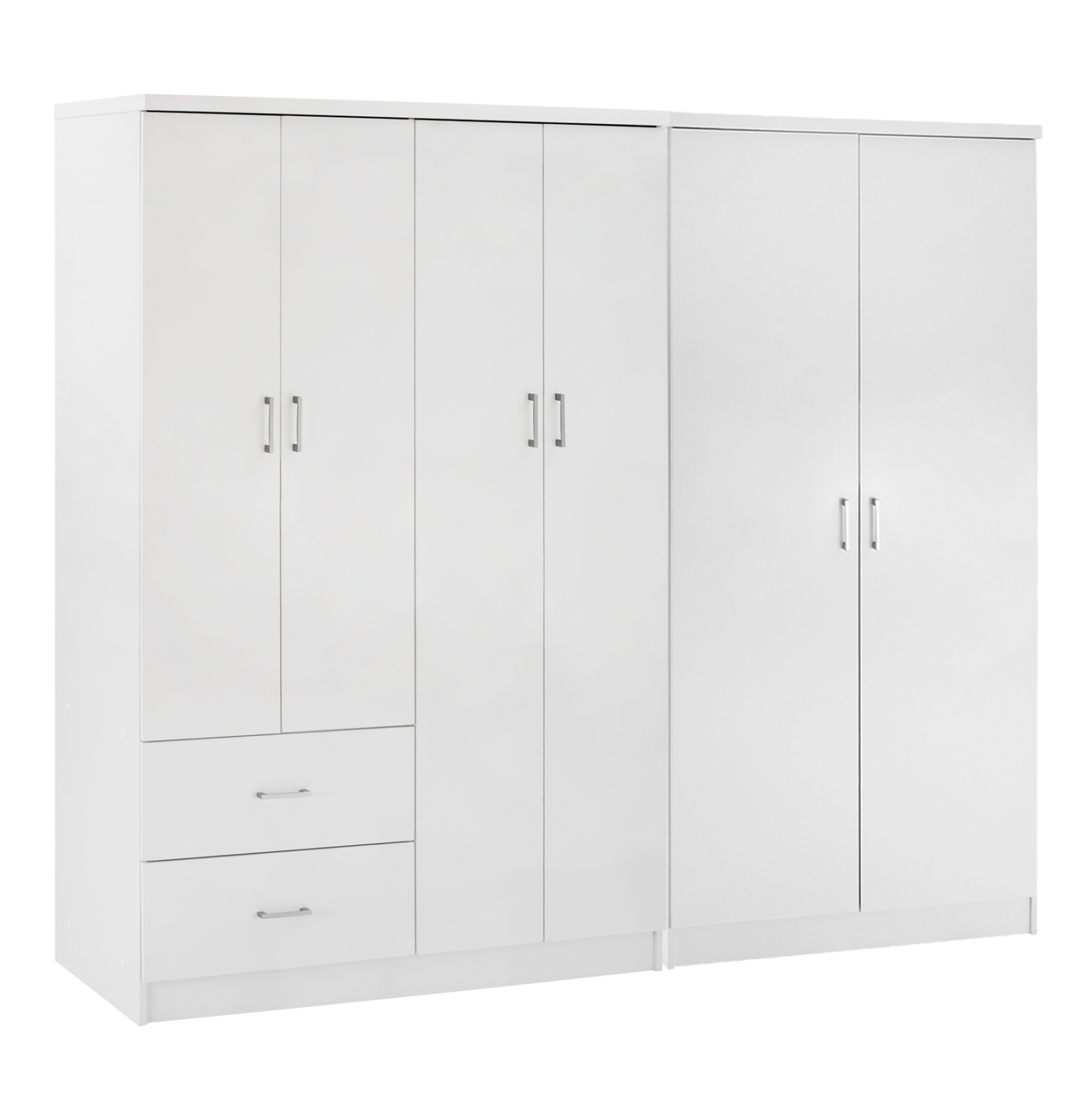 ntoylapa-6fylli-fb92123505-melamini-chro ΝΤΟΥΛΑΠΑ 6ΦΥΛΛΗ BLAKELY HM21235.05 ΜΕΛΑΜΙΝΗ ΧΡΩΜΑ ΛΕΥΚΟ 201x43x181Υεκ - Image 1