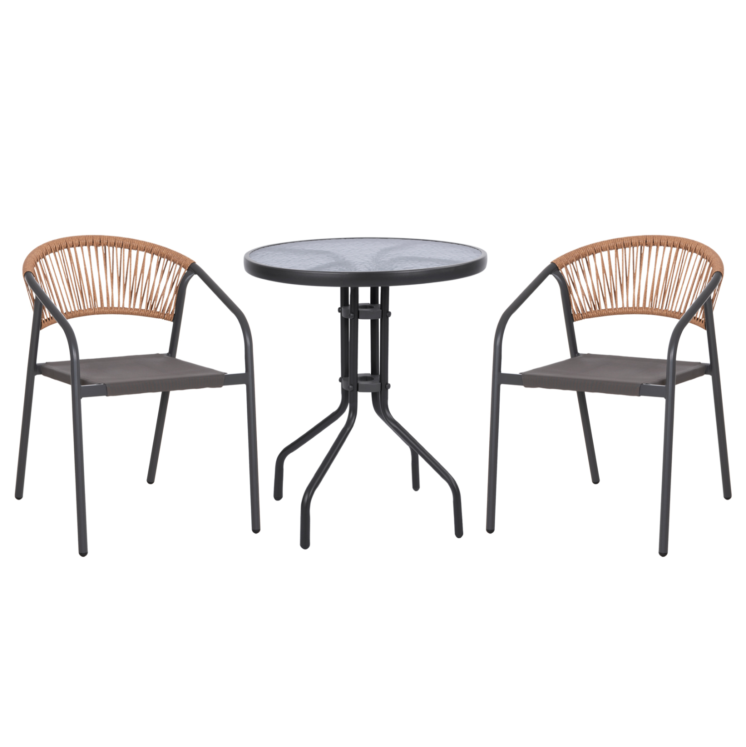 set-trapezarias-exchoroy-3tmch-fb9108810-10 ΣΕΤ ΤΡΑΠΕΖΑΡΙΑΣ ΕΞ.ΧΩΡΟΥ 3ΤΜΧ LIMA HM10881.01 ΜΕΤΑΛΛΟ & TEXTILENE- ΓΚΡΙ (ΣΤΡΟΓΓΥΛΟ) - Image 1