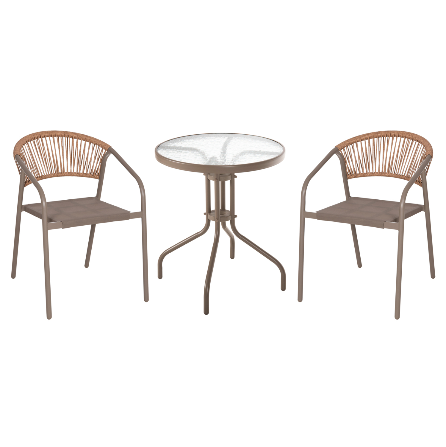 set-trapezarias-exchoroy-3tmch-fb9108810-12 ΣΕΤ ΤΡΑΠΕΖΑΡΙΑΣ ΕΞ.ΧΩΡΟΥ 3ΤΜΧ LIMA HM10881.04 ΜΕΤΑΛ. & TEXTILENE-ΣΑΜΠΑΝΙ (ΣΤΡΟΓΓΥΛΟ) - Image 1