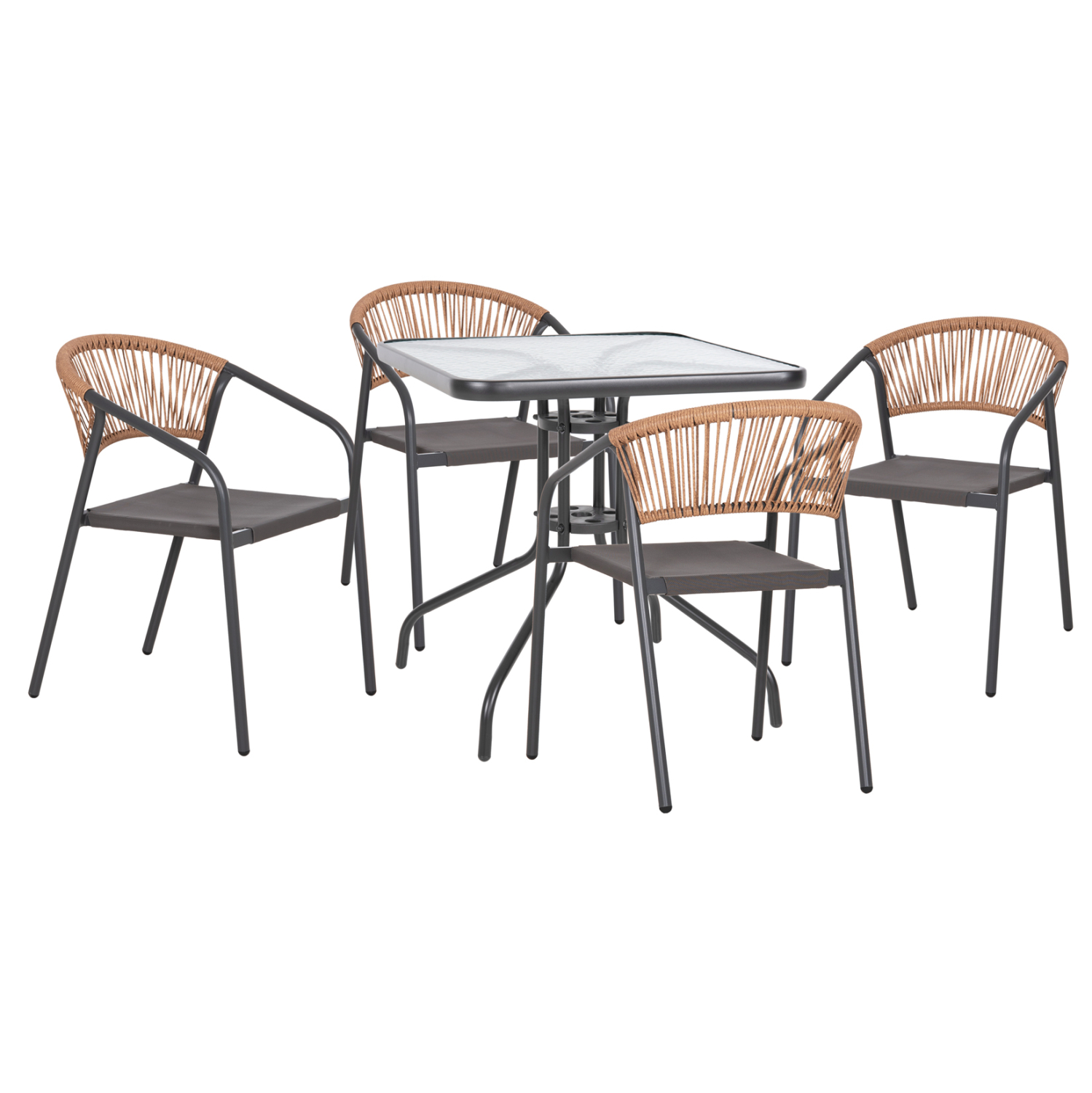 set-trapezarias-exchoroy-5tmch-fb9108800-10 ΣΕΤ ΤΡΑΠΕΖΑΡΙΑΣ ΕΞ.ΧΩΡΟΥ 5ΤΜΧ FIGO HM10880.01 ΤΡΑΠΕΖΙ & ΚΑΡΕΚΛΕΣ ΜΕΤΑΛΛΙΚΑ ΓΚΡΙ - Image 1
