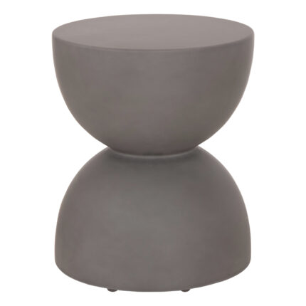 ΣΚΑΜΠΟ ΣΤΡΟΓΓΥΛΟ FIBER CEMENT ZINI HM6580.01 ΣΕ ΓΚΡΙ Φ36x45Υεκ
