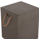 ΣΚΑΜΠΟ ΤΕΤΡΑΓΩΝΟ FIBER CEMENT ΜΕ ΧΕΡΟΥΛΙΑ ZAK HM6581.01 ΣΕ ΓΚΡΙ 36x36x45.5Υεκ - Image 9