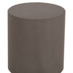 ΤΡΑΠΕΖΙ ΒΟΗΘΗΤΙΚΟ FIBER CEMENT ΣΤΡΟΓΓΥΛΟ KYOKO HM6592.01 ΓΚΡΙ Φ40x43Υεκ. - Image 7