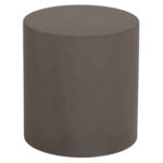 ΤΡΑΠΕΖΙ ΒΟΗΘΗΤΙΚΟ FIBER CEMENT ΣΤΡΟΓΓΥΛΟ KYOKO HM6592.01 ΓΚΡΙ Φ40x43Υεκ. - Image 8