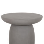 ΤΡΑΠΕΖΙ ΒΟΗΘΗΤΙΚΟ FIBER CEMENT ΣΤΡΟΓΓΥΛΟ HIKARI HM6593.01 ΓΚΡΙ Φ46x48Υεκ. - Image 4