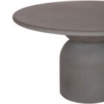 ΤΡΑΠΕΖΙ ΤΡΑΠΕΖΑΡΙΑΣ FIBER CEMENT ΣΤΡΟΓΓΥΛΟ KAZVIN HM6582.01 ΓΚΡΙ Φ130x73Υεκ - Image 9