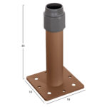 ΒΑΣΗ ΟΜΠΡΕΛΑΣ ΑΛΟΥΜΙΝΙΟΥ HM6607.02 HEAT TRANSFER ΑΛΟΥΜΙΝΙΟ 18x18x30Υεκ. - Image 2