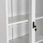 ΒΙΒΛΙΟΘΗΚΗ ΜΕ ΣΥΡΟΜΕΝΕΣ ΠΟΡΤΕΣ SIDER HM6632.02 ΜΕΤΑΛΛΙΚΗ ΛΕΥΚΗ 90x40x185Υεκ - Image 7