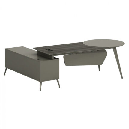 ΓΡΑΦΕΙΟ ΕΠΑΓΓΕΛΜΑΤΙΚΟ LUX SERIES 237X160X75Yεκ. ΔΕΞΙΑ ΓΩΝΙΑ ΣΤΑΧΤΙ ΜΟΚΑ HM2117R
