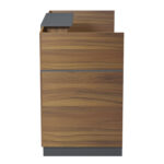 ΓΡΑΦΕΙΟ ΥΠΟΔΟΧΗΣ (RECEPTION) BARRY HM2153.03 ΜΕΛΑΜΙΝΗ ΣΕ ΚΑΡΥΔΙ-ΓΚΡΙ 160x70x110Υεκ. - Image 5