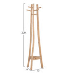 ΚΑΛΟΓΕΡΟΣ ΜΕ 3 ΚΟΛΩΝΕΣ TRIDEM HM4881 ΞΥΛΟ TEAK ΣΕ ΦΥΣΙΚΟ 52x52x200Υεκ. - Image 2