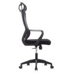 ΚΑΡΕΚΛΑ ΓΡΑΦΕΙΟΥ ELVAR HM1219.01 ΜΑΥΡO MESH--ΒΑΣΗ ΠΟΛΥΠΡΟΠΥΛΕΝΙΟΥ 63x56x125Υεκ - Image 4