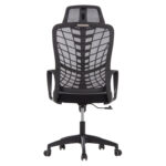 ΚΑΡΕΚΛΑ ΓΡΑΦΕΙΟΥ ELVAR HM1219.01 ΜΑΥΡO MESH--ΒΑΣΗ ΠΟΛΥΠΡΟΠΥΛΕΝΙΟΥ 63x56x125Υεκ - Image 6