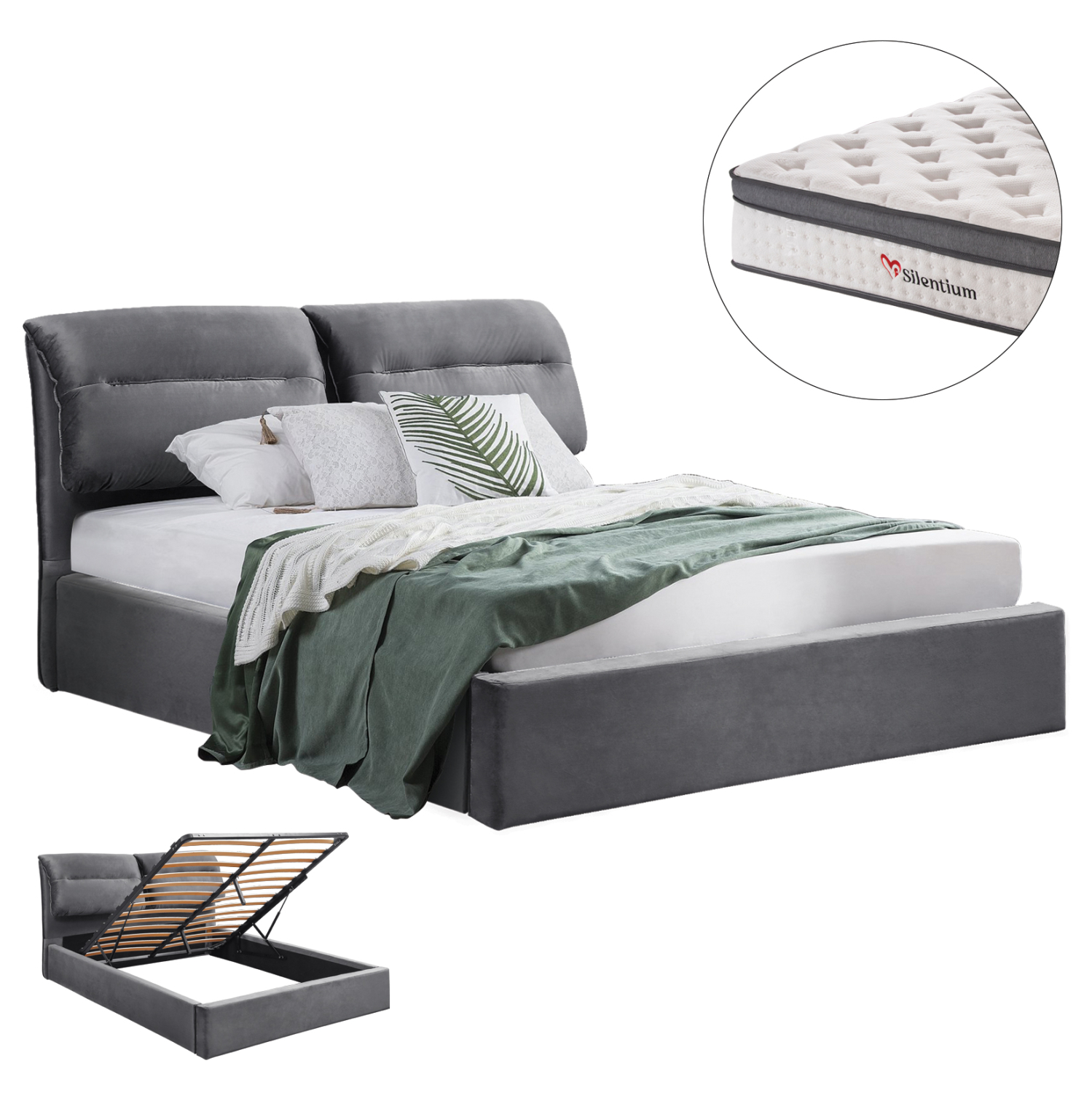 krebati-me-stroma-apothchoro-fb91080901-1-1 ΚΡΕΒΑΤΙ ΜΕ ΣΤΡΩΜΑ & ΑΠΟΘ.ΧΩΡΟ KENDRA HM10809.01 ΓΚΡΙ ΒΕΛΟΥΔΟ--ΓΙΑ ΣΤΡΩΜΑ 160x200εκ - Image 1