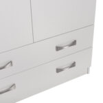 ΝΤΟΥΛΑΠΑ 3ΦΥΛΛΗ ΜΕ ΠΑΤΑΡΙ CARLY HM10891.05 ΜΕΛΑΜΙΝΗ ΣΕ ΛΕΥΚΟ 150X55Χ240Υεκ. - Image 3