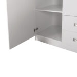 ΝΤΟΥΛΑΠΑ 3ΦΥΛΛΗ ΜΕ ΠΑΤΑΡΙ CARLY HM10891.05 ΜΕΛΑΜΙΝΗ ΣΕ ΛΕΥΚΟ 150X55Χ240Υεκ. - Image 5
