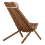 ΠΟΛΥΘΡΟΝΑ LOUNGE ΜΕ ΜΑΞΙΛΑΡΑΚΙ ΠΤΥΣΣΟΜΕΝΗ SHIGAN HM6530 ΞΥΛΟ ΑΚΑΚΙΑΣ 56.5x83x87Υεκ - Image 5