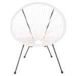 ΣΕΤ ΕΞΩΤΕΡΙΚΟΥ ΧΩΡΟΥ 3ΤΜΧ ACAPULCO HM11861.12 P.E.RATTAN ΛΕΥΚΟ-ΜΕΤΑΛΛΟ ΣΕ ΜΑΥΡΟ - Image 4