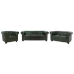 ΣΕΤ ΣΑΛΟΝΙ 3ΤΜΧ MOBAR HM10912.08 PU ΔΕΡΜΑ Τ.CHESTERFIELD ΚΥΠΑΡΙΣΣΙ