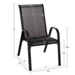 ΣΕΤ ΤΡΑΠΕΖΑΡΙΑΣ 5ΤΜΧ BRUNO HM10894.03 ΜΕΤΑΛΛΟ & TEXTILENE-- ΜΑΥΡΟ - Image 3