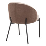 ΣΕΤ ΤΡΑΠΕΖΑΡΙΑΣ 7ΤΜΧ ASTORIA HM10933.02 MDF TOP--ΥΦΑΣΜΑ ΜΠΕΖ/ΚΑΦΕ & ΜΕΤΑΛΛΟ ΜΑΥΡΟ - Image 5