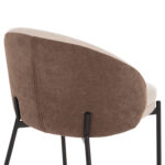 ΣΕΤ ΤΡΑΠΕΖΑΡΙΑΣ 7ΤΜΧ ASTORIA HM10933.02 MDF TOP--ΥΦΑΣΜΑ ΜΠΕΖ/ΚΑΦΕ & ΜΕΤΑΛΛΟ ΜΑΥΡΟ - Image 7