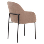 ΣΕΤ ΤΡΑΠΕΖΑΡΙΑΣ 7ΤΜΧ MANIDO HM10949.03 MDF TOP--ΥΦΑΣΜΑ TAUPE & ΜΕΤΑΛΛΟ ΜΑΥΡΟ - Image 5