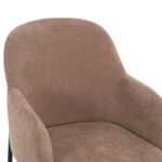 ΣΕΤ ΤΡΑΠΕΖΑΡΙΑΣ 7ΤΜΧ MANIDO HM10949.03 MDF TOP--ΥΦΑΣΜΑ TAUPE & ΜΕΤΑΛΛΟ ΜΑΥΡΟ - Image 6