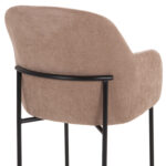 ΣΕΤ ΤΡΑΠΕΖΑΡΙΑΣ 7ΤΜΧ MANIDO HM10949.03 MDF TOP--ΥΦΑΣΜΑ TAUPE & ΜΕΤΑΛΛΟ ΜΑΥΡΟ - Image 7
