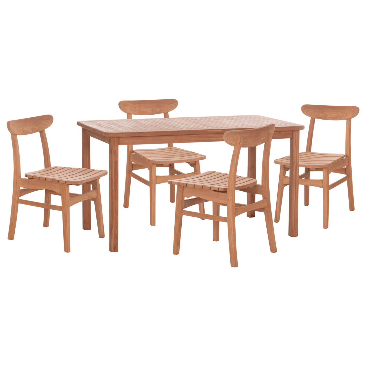 set-trapezarias-exchoroy-5tmch-fb910926- ΣΕΤ ΤΡΑΠΕΖΑΡΙΑΣ ΕΞ.ΧΩΡΟΥ 5ΤΜΧ ROBBIE ΗΜ10926 ΞΥΛΟ TEAK ΣΕ ΦΥΣΙΚΟ - Image 1