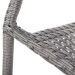 ΣΕΤ ΤΡΑΠΕΖΑΡΙΑΣ ΕΞ.ΧΩΡΟΥ 5ΤΜΧ MORNER HM21008 ΜΕΤΑΛΛΟ & WICKER ΣΕ ΓΚΡΙ - Image 6