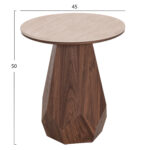 ΤΡΑΠΕΖΙ ΒΟΗΘΗΤΙΚΟ VENERA HM18442 ΚΕΡΑΜΙΚΟ TOP ΟΨΗ ΤΡΑΒΕΡΤΙΝΑΣ-MDF ΚΑΡΥΔΙ Φ45x50Υεκ. - Image 2