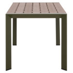 ΤΡΑΠΕΖΙ ΕΞΩΤ.ΧΩΡΟΥ GOYA HM6059.07 ΑΛΟΥΜΙΝΙΟ ΣE OLIVE GREEN & POLYWOOD 160X80Χ75Υεκ. - Image 5