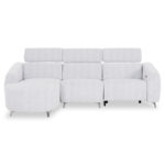 ΚΑΝΑΠΕΣ ΑΡΙΣΤΕΡΗ ΓΩΝΙΑ 3Θ ΜΕ RECLINE VALENTE HM3317.01L ΑΝΟΙΧΤΟ ΓΚΡΙ ΥΦΑΣΜΑ 275x160x104Yεκ - Image 3