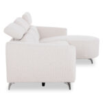 ΚΑΝΑΠΕΣ ΔΕΞΙΑ ΓΩΝΙΑ 3Θ ΜΕ RECLINE VALENTE HM3317.02R ΜΠΕΖ ΥΦΑΣΜΑ 275x160x104Yεκ - Image 4