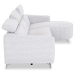 ΚΑΝΑΠΕΣ ΔΕΞΙΑ ΓΩΝΙΑ 3Θ ΜΕ RECLINE VALENTE HM3317.01R ΑΝΟΙΧΤΟ ΓΚΡΙ ΥΦΑΣΜΑ 275x160x104Yεκ - Image 4