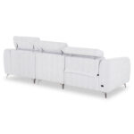 ΚΑΝΑΠΕΣ ΔΕΞΙΑ ΓΩΝΙΑ 3Θ ΜΕ RECLINE VALENTE HM3317.01R ΑΝΟΙΧΤΟ ΓΚΡΙ ΥΦΑΣΜΑ 275x160x104Yεκ - Image 5