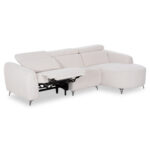 ΚΑΝΑΠΕΣ ΔΕΞΙΑ ΓΩΝΙΑ 3Θ ΜΕ RECLINE VALENTE HM3317.02R ΜΠΕΖ ΥΦΑΣΜΑ 275x160x104Yεκ - Image 7